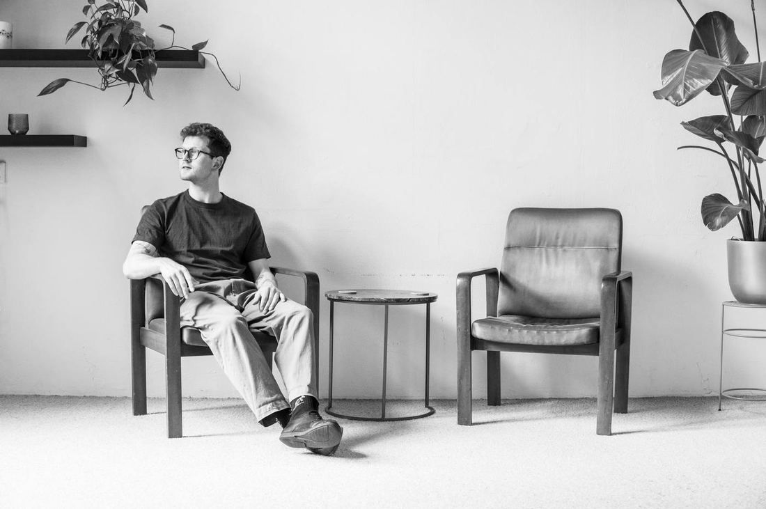 Tijmen in the studio